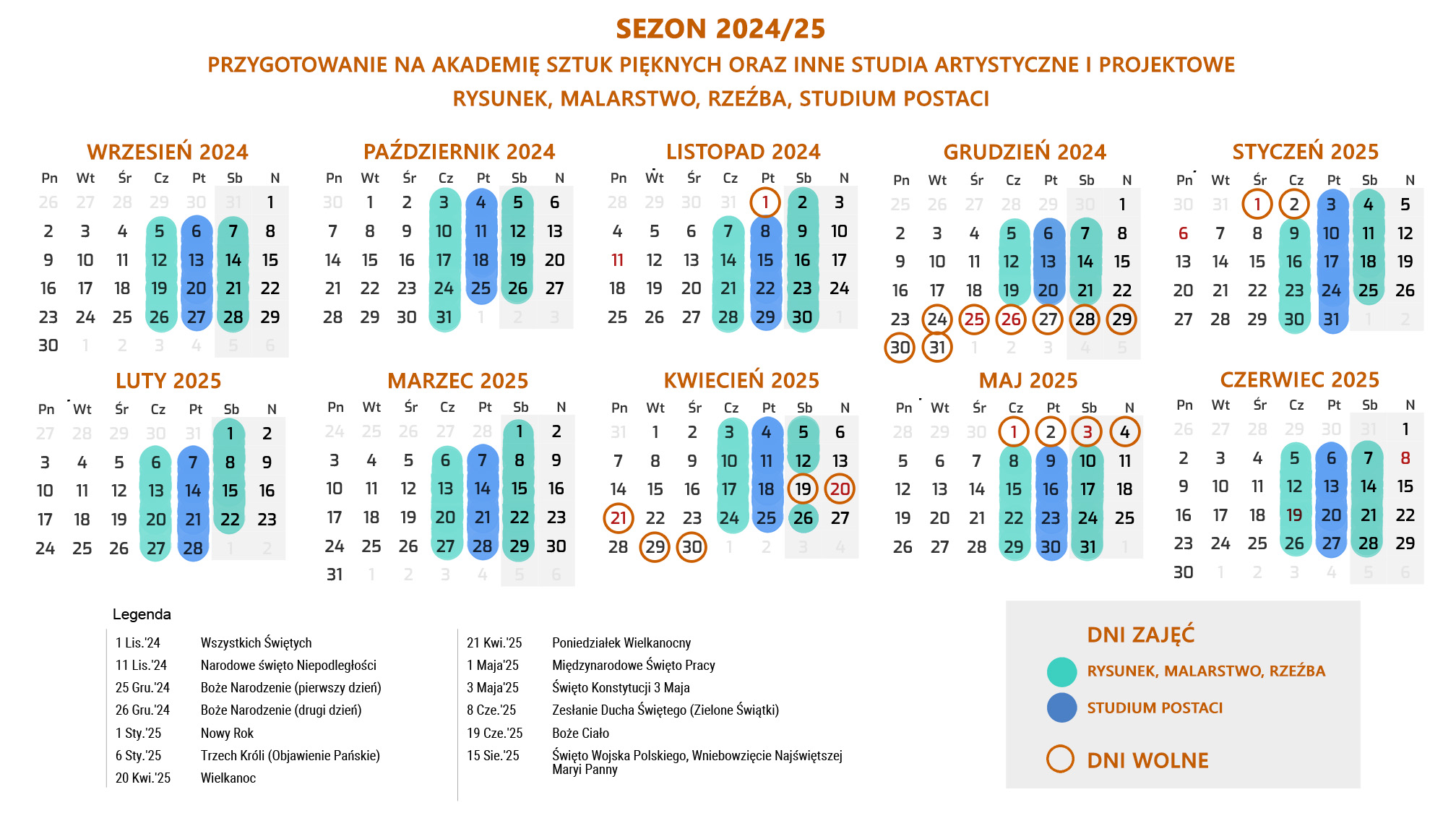 Kalendarz Fenomenarium 2024/25