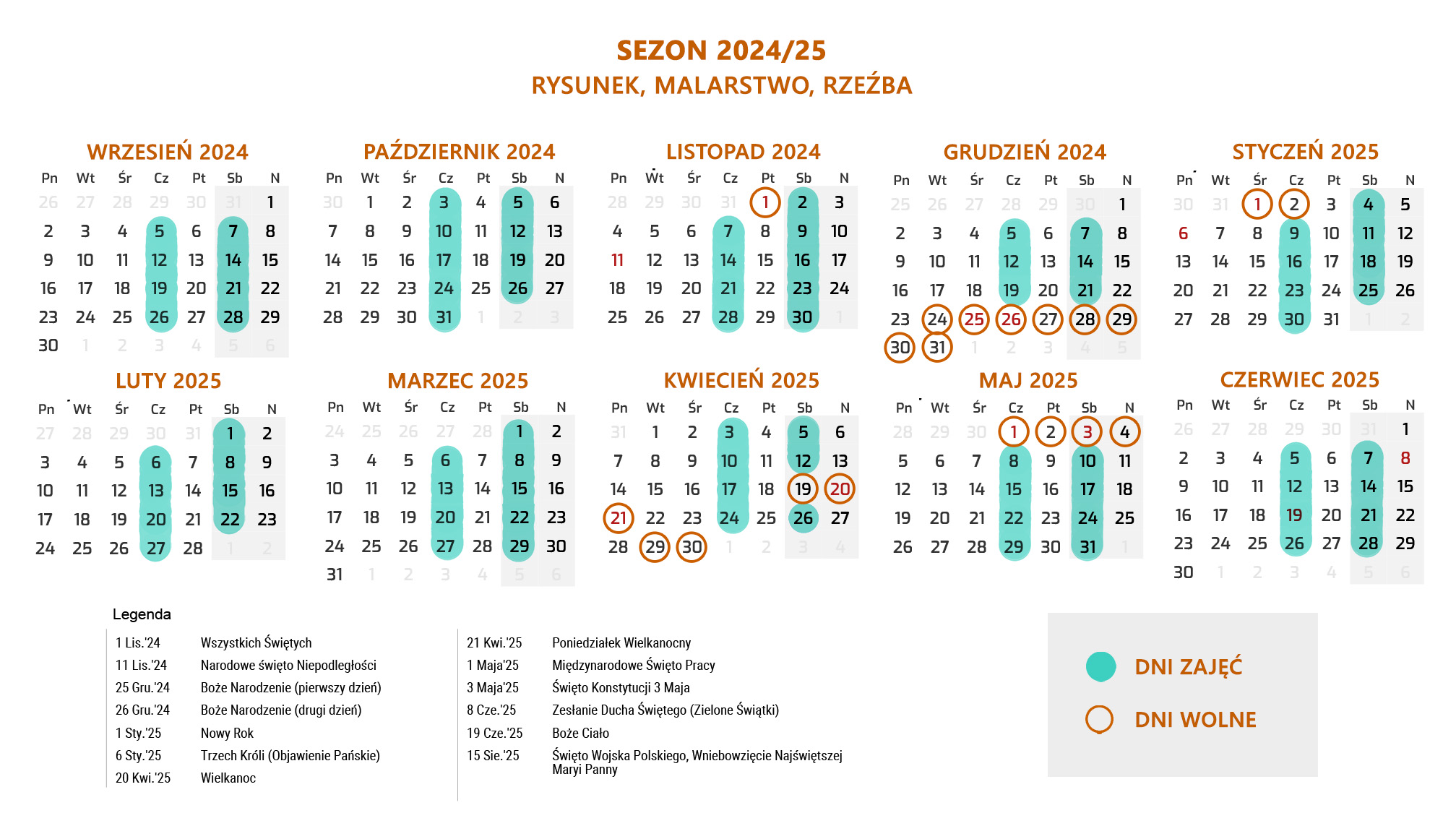 Kalendarz Fenomenarium 2024/25