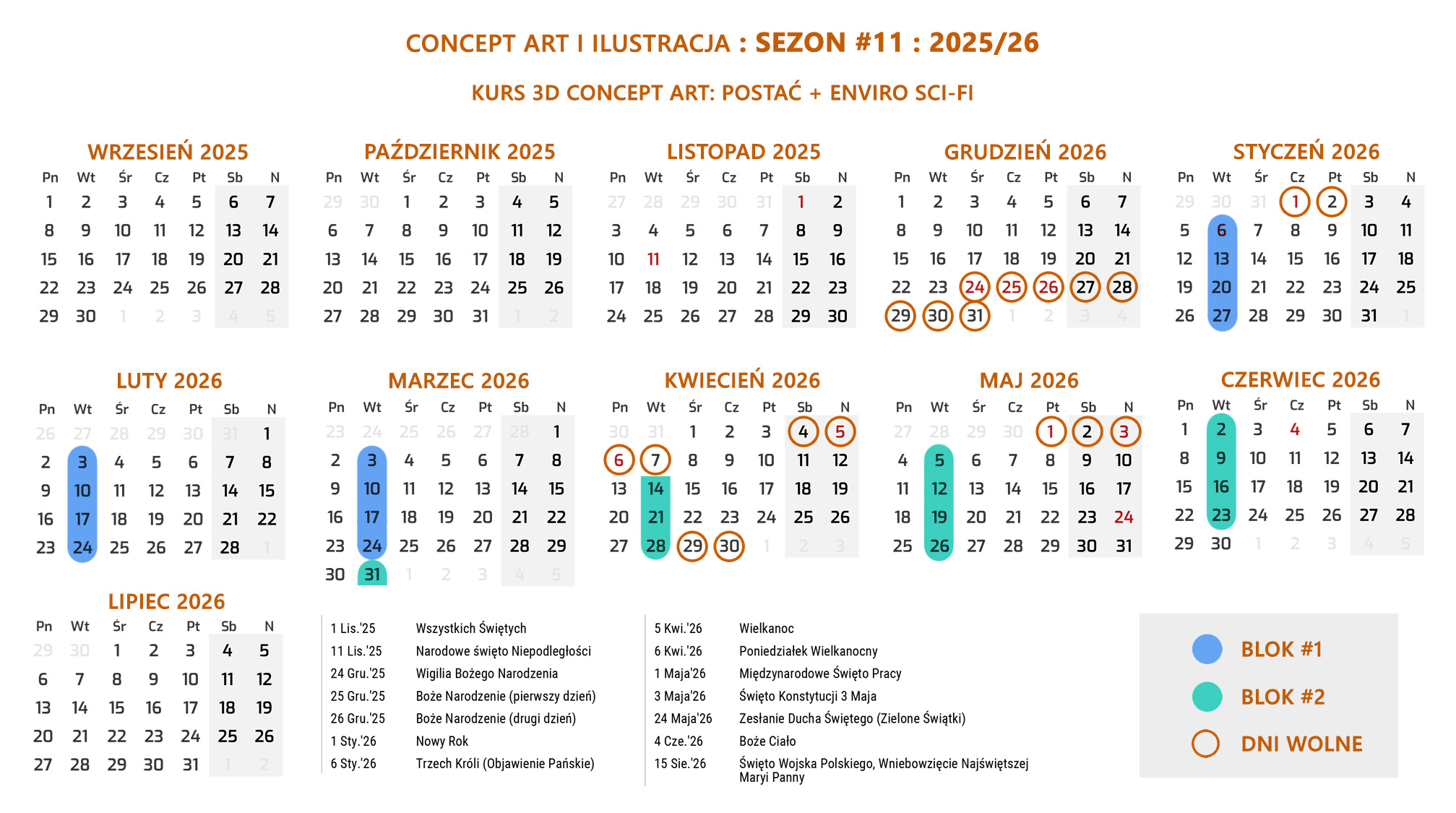 Kalendarz Fenomenarium 2025/26