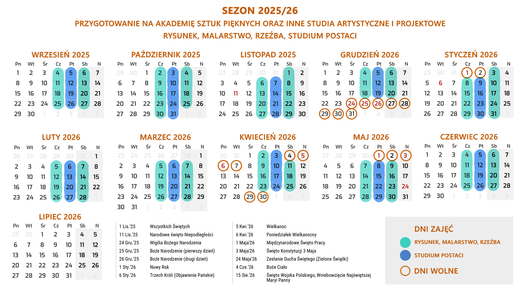 Kalendarz Fenomenarium 2025/26