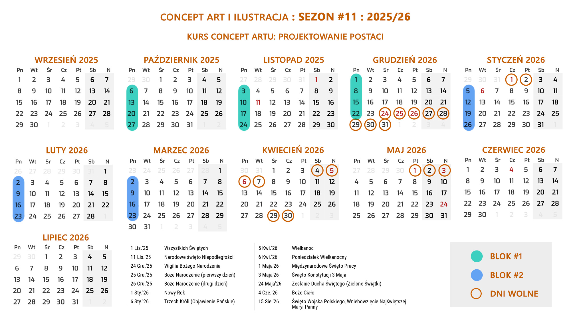 Kalendarz Fenomenarium 2025/26