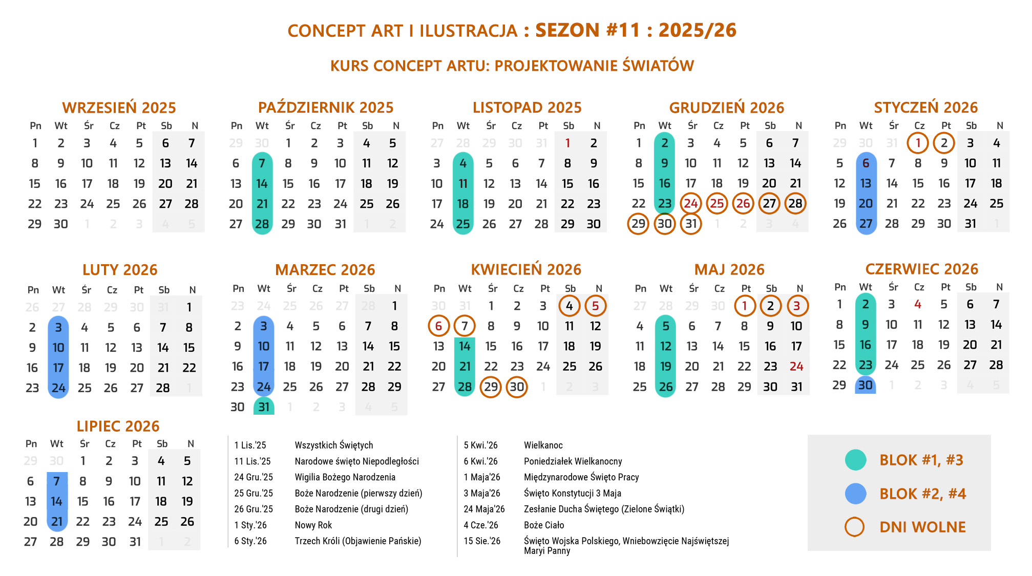 Kalendarz Fenomenarium 2025/26