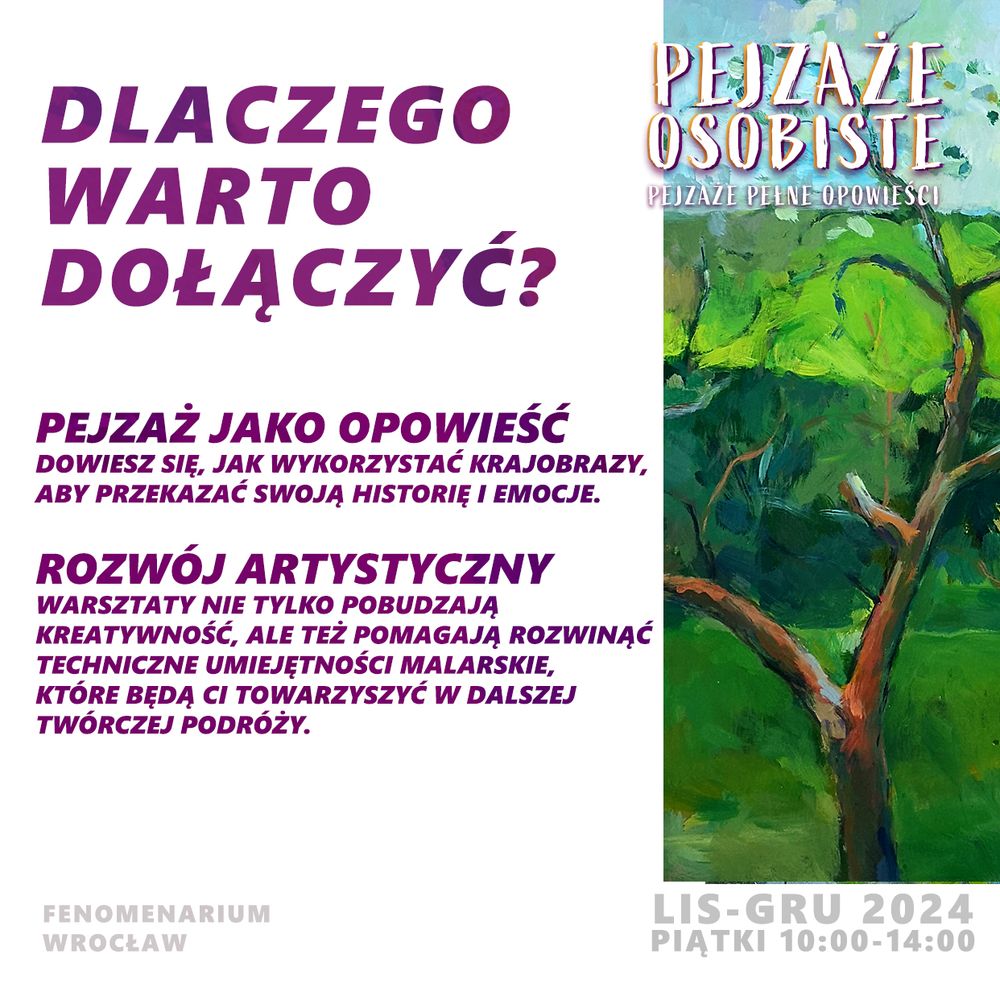 Malarstwo pejzażowe w Fenomenarium