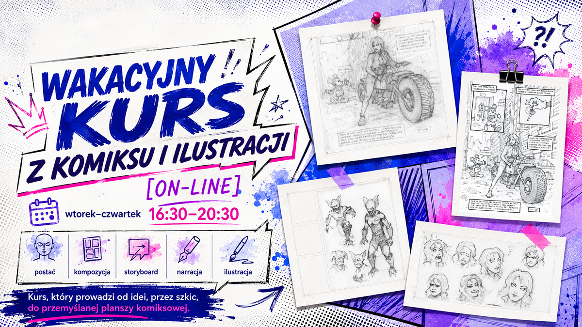 Wakacyjny Kurs Komiksu i Ilustracji online 2026 – Filip Kołat, Fenomenarium